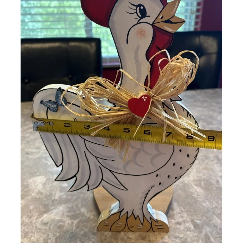 Vintage Wooden Chicken Rooster 14.5